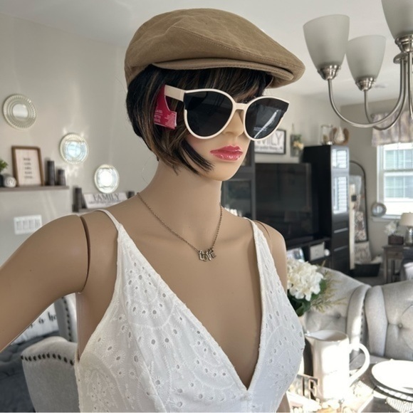 ?NWOT  Beige Black sunshades sunglasses aviator shades ? main image 6